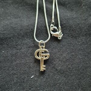 Chic Silver Key Pendant Necklace #53